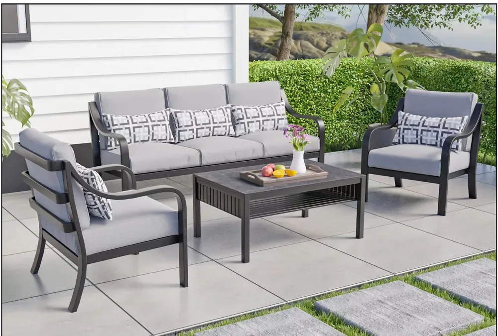 4PC Sofa Deep Seating Set