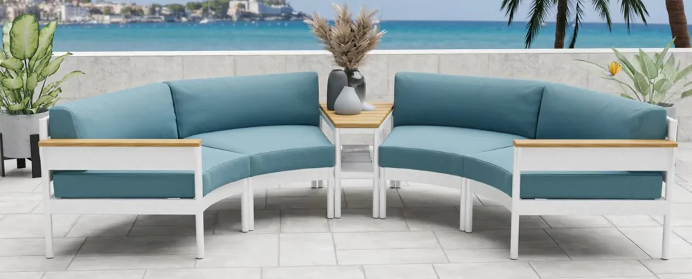 5PC Curved Sectional Set