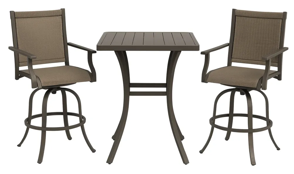 High Bar Set (Brown frame · Brown wicker)