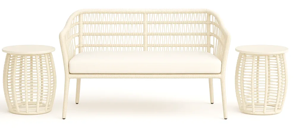 Front Porch All-in-One Solution (1 Bench · 2 Table)