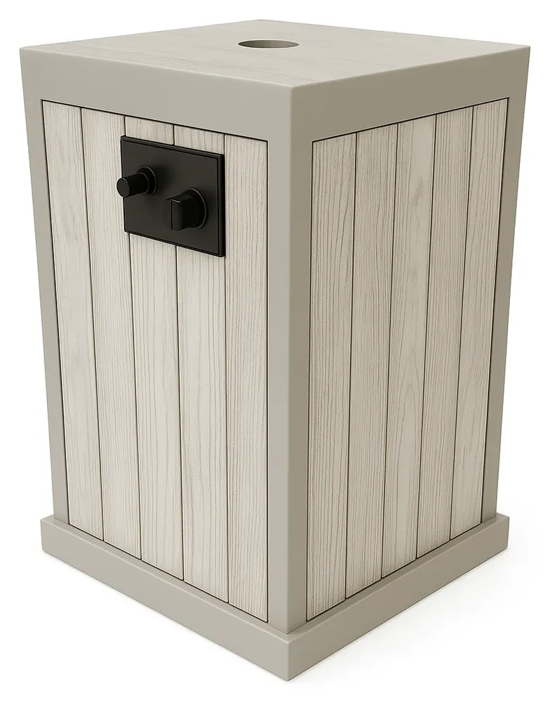 Gas Column Fire Pit Table