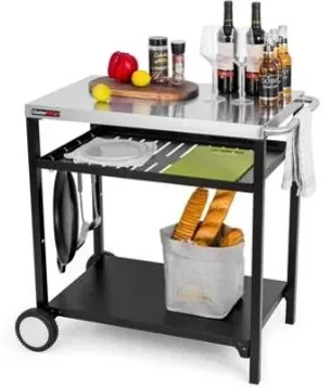 Outdoor Grill Prep Cart