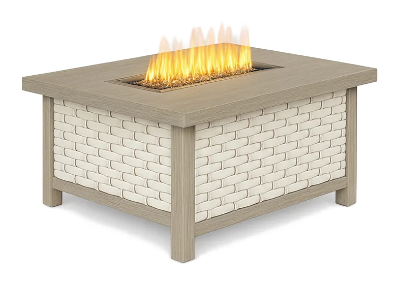 Square Rope Fire Pit Table