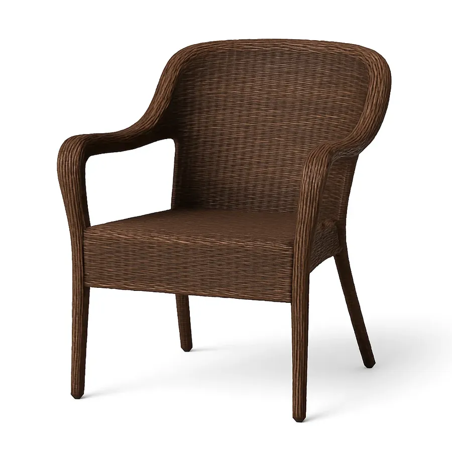 Wicker Stack Chair (Brown or Black frame · PE wicker)